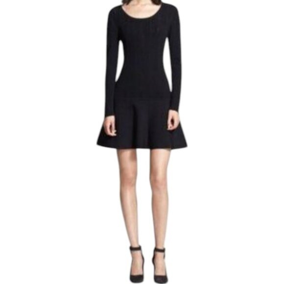 Rag & Bone black knit long sleeve dress size XXS - Picture 1 of 6
